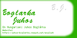 boglarka juhos business card