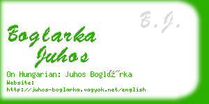 boglarka juhos business card